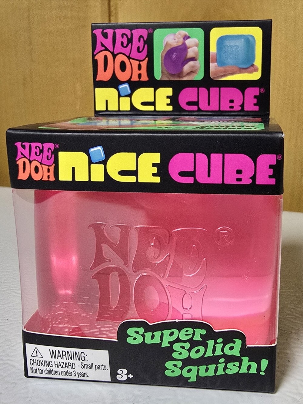 NeeDoh Nice Cube Super Solid Squish - Pink